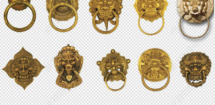 古代门环门把狮子头虎头青铜