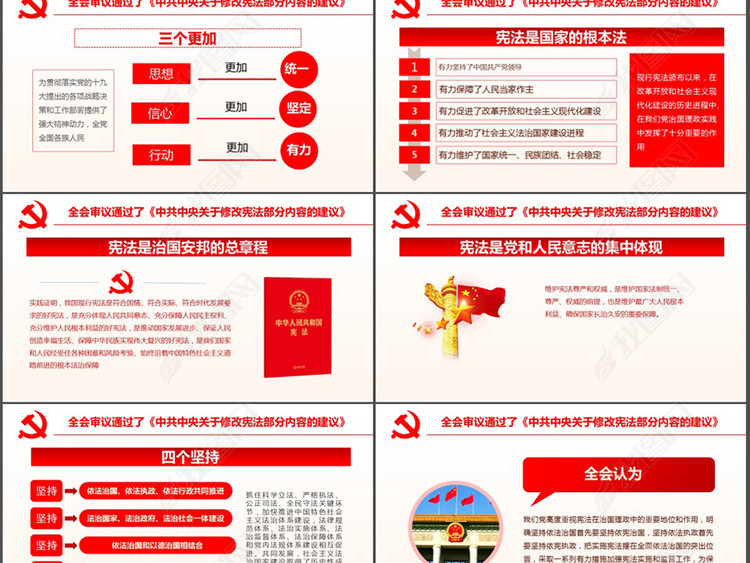 中国共产党十九届二中全会宪法修改PPT