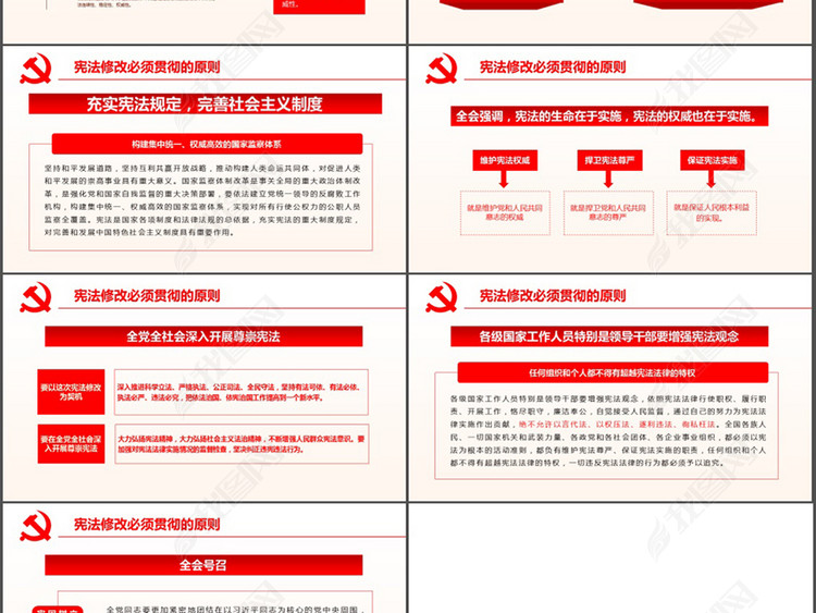 中国共产党十九届二中全会宪法修改PPT