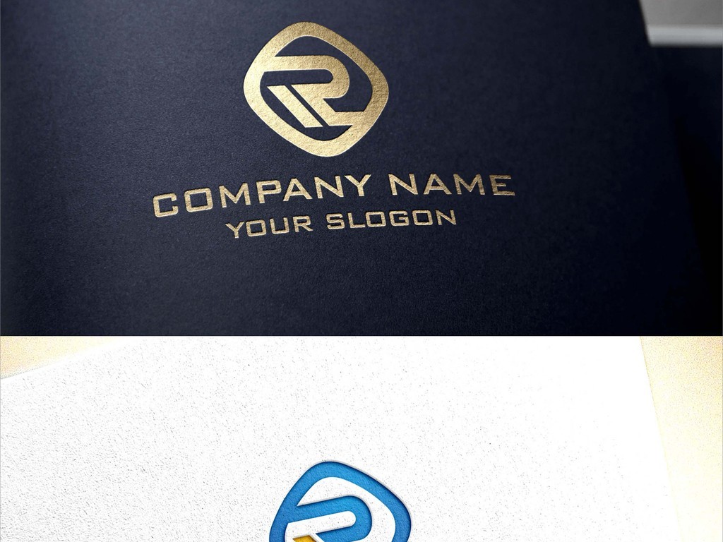 r字母大气简约创意logo设计标志设计