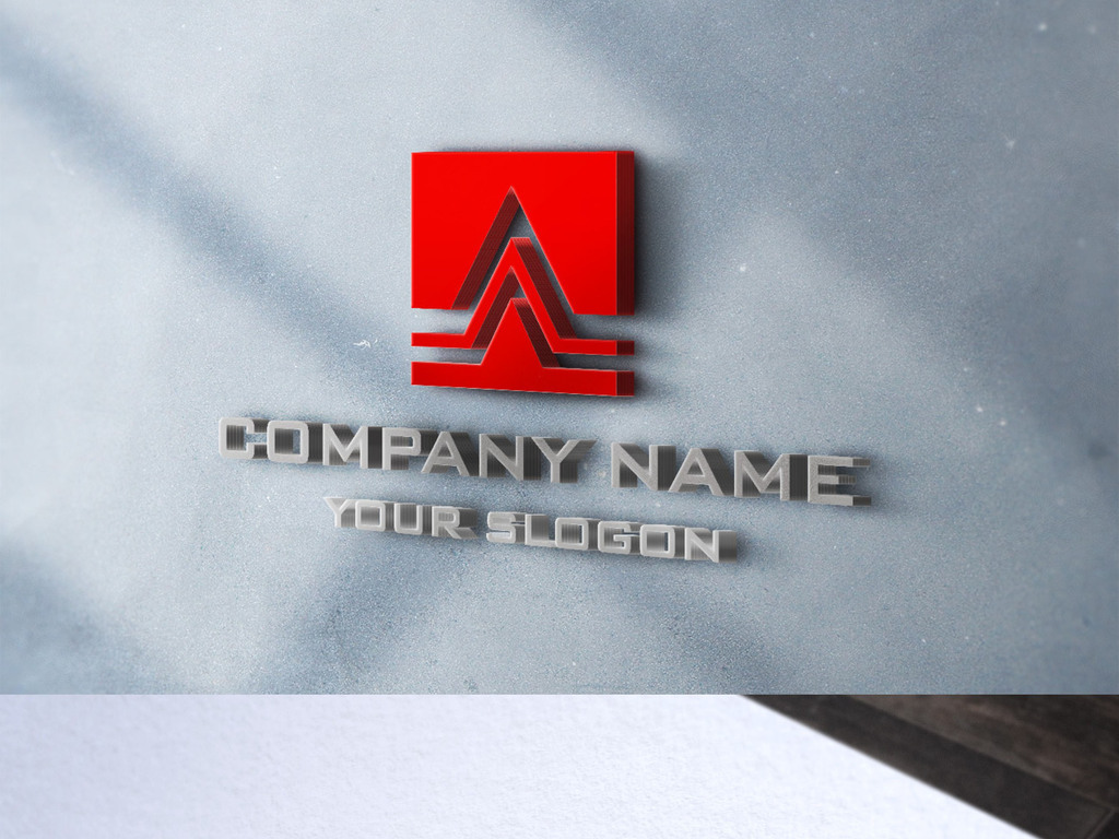 a字母大气红色logo设计标志设计