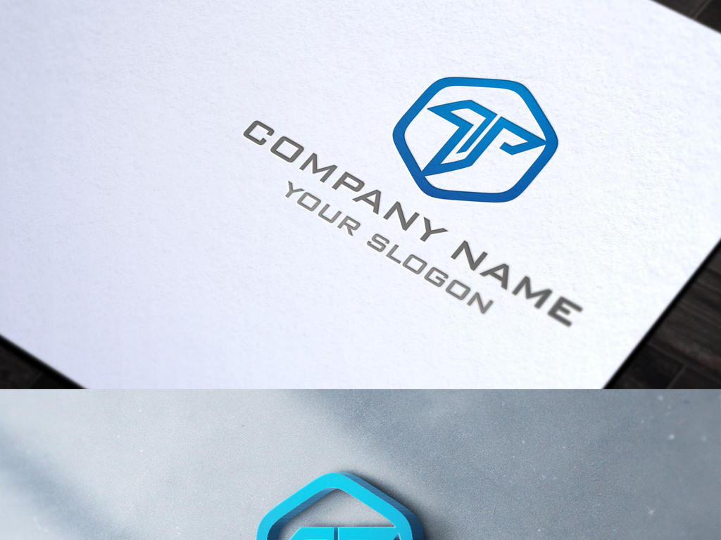 原创t字母大气蓝色原创logo设计标志设计