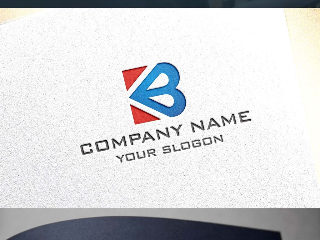 b字母简约大气logo设计标志设计