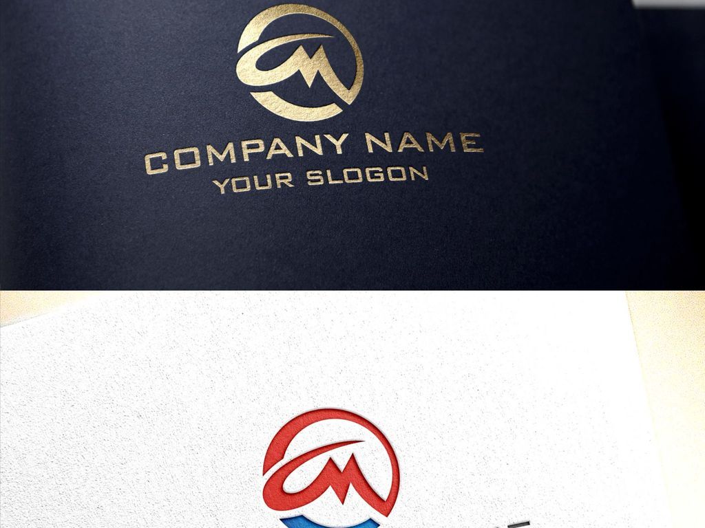 m字母简约大气创意logo设计标志设计