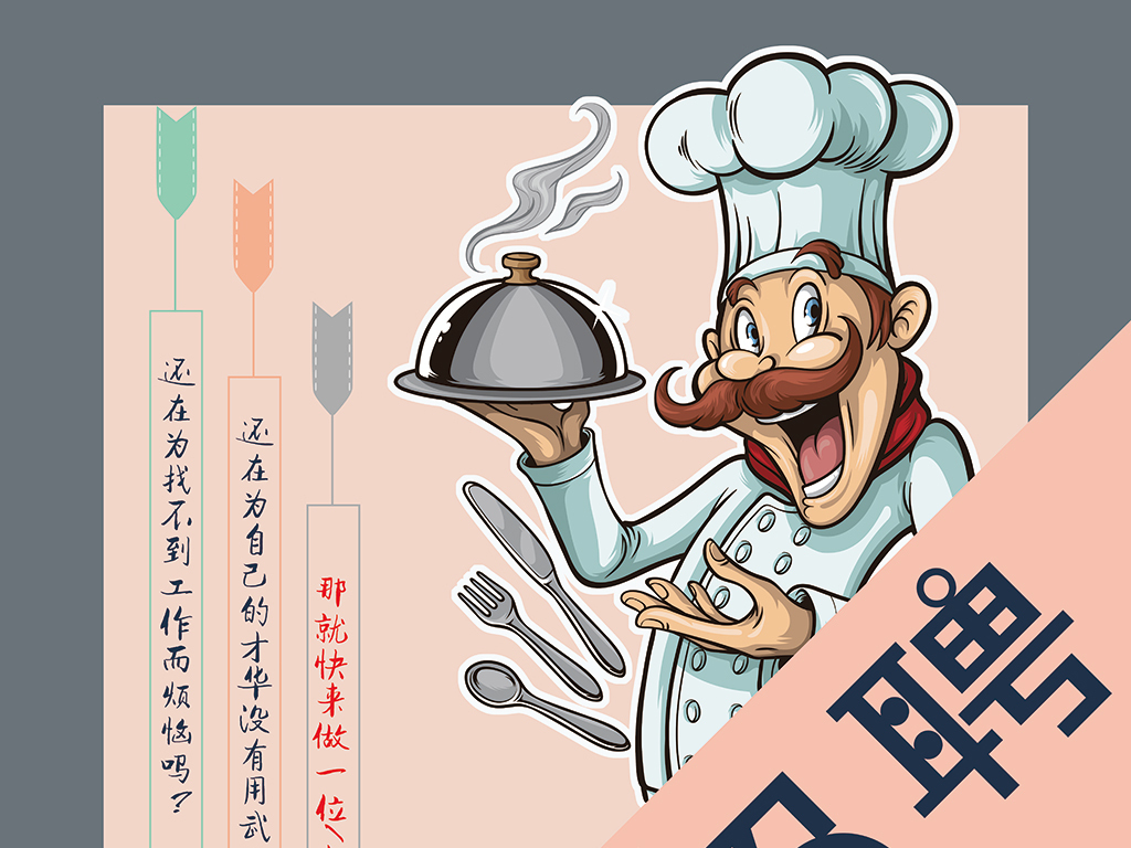 厨师招聘百姓网_图片免费下载 招聘厨师素材 招聘厨师模板 千图网