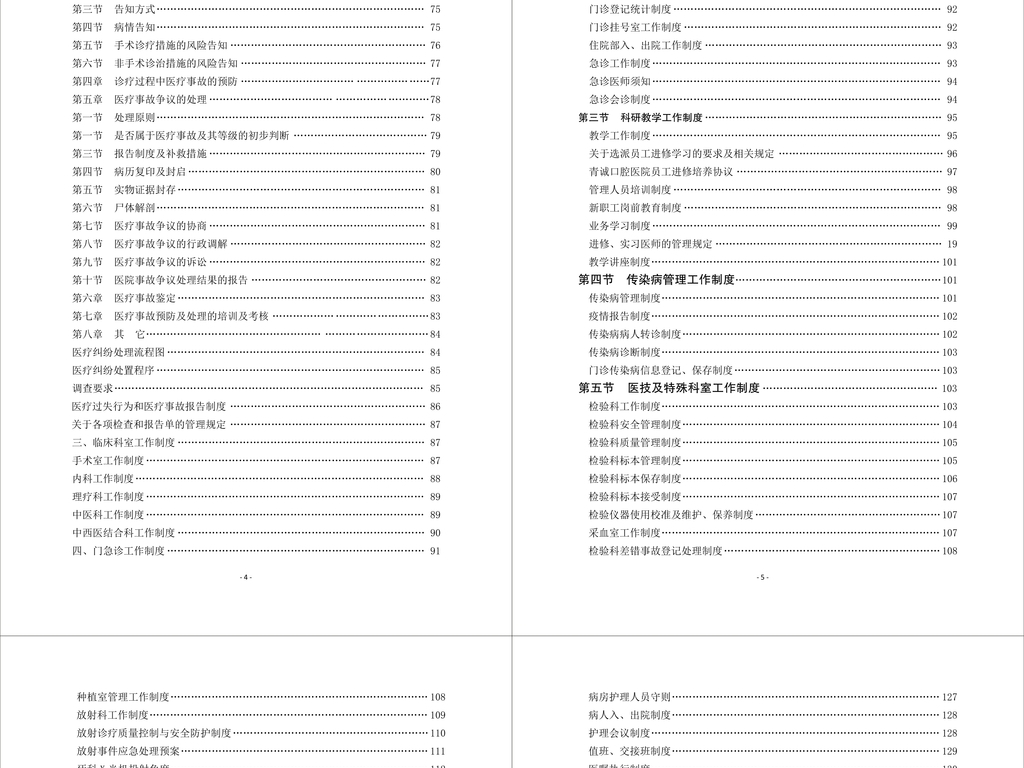 医院管理制度汇编
