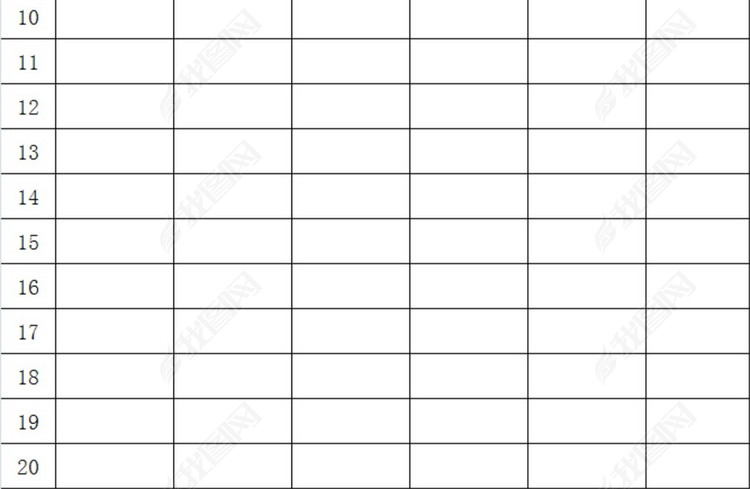 考勤签到表模板下载_excel格式素材(图片0.01