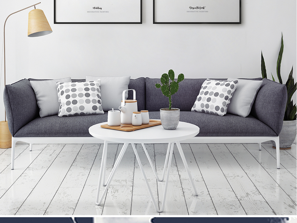 北欧风格ins小清新抽象风景人物创意家居挂画