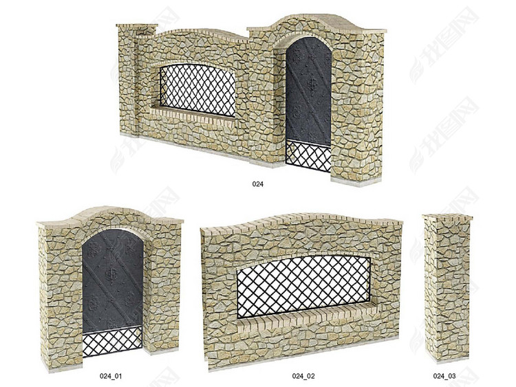 2018景观地面3dmax模型合集