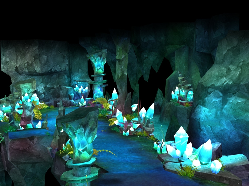 水晶矿洞地下矿洞水晶石