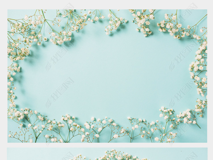 唯美春季小清新背海报卡片促销景图JPG样机