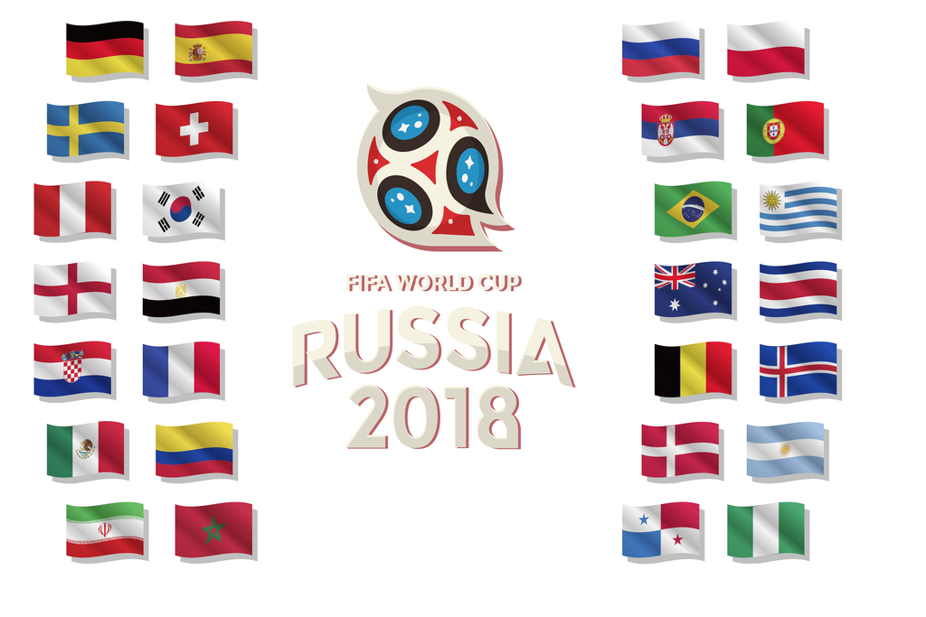 俄罗斯世界杯2018世界杯各国国旗