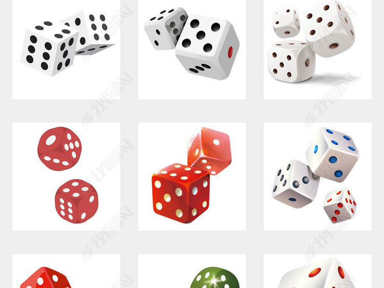 娱乐打麻将麻将桌牌九色子海报PNG素材