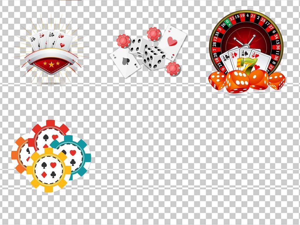 澳门皇家赌场筹码币骰子扑克抽奖素材