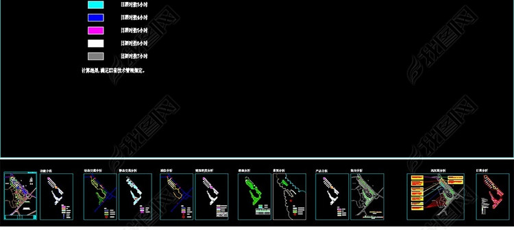 住宅建筑用地规划总平面图及各经济技术指标分