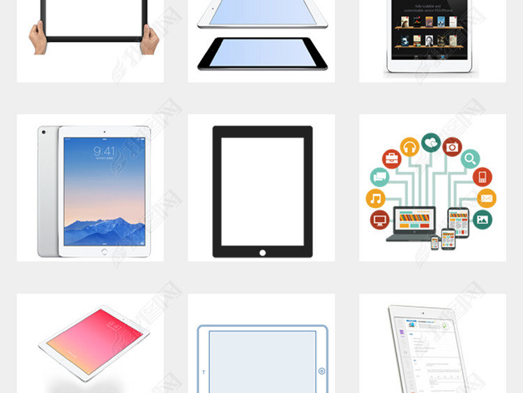 苹果iPad2018款电脑海报详情页素材