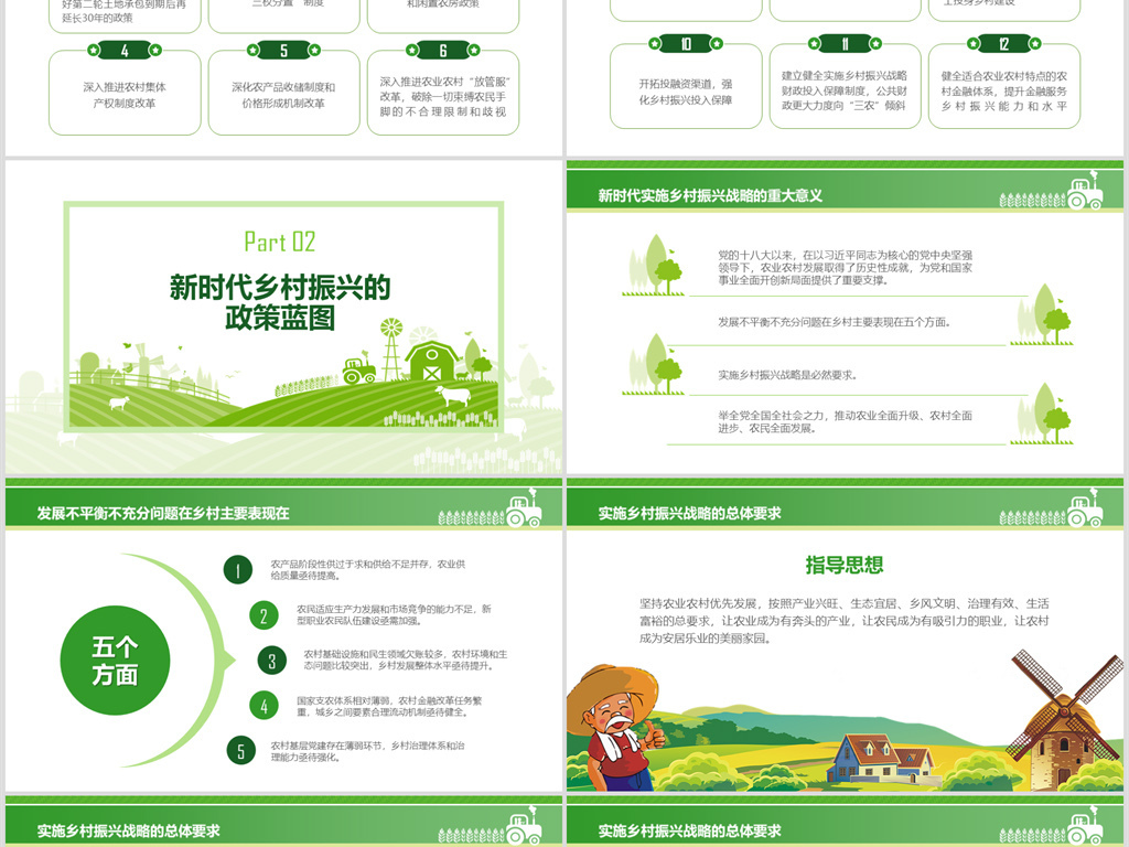 学习解读2018中央一号文件乡村振兴战略PPT