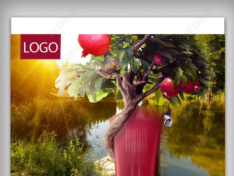 2018梦幻奇幻森林化妆品护肤品合成海报-10