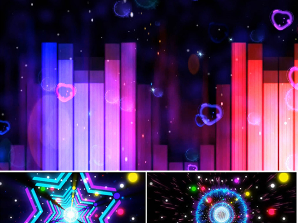 动感炫酷舞蹈大家一起来表演背景led动态视频