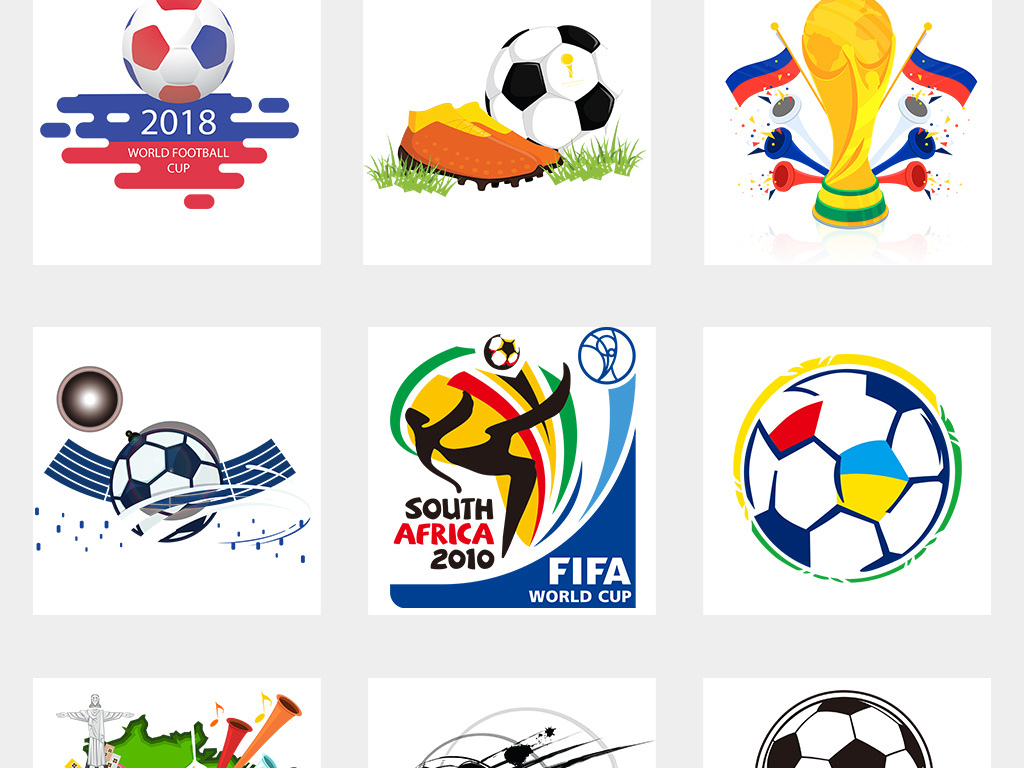 2018足球世界杯体育运动奖杯png素材