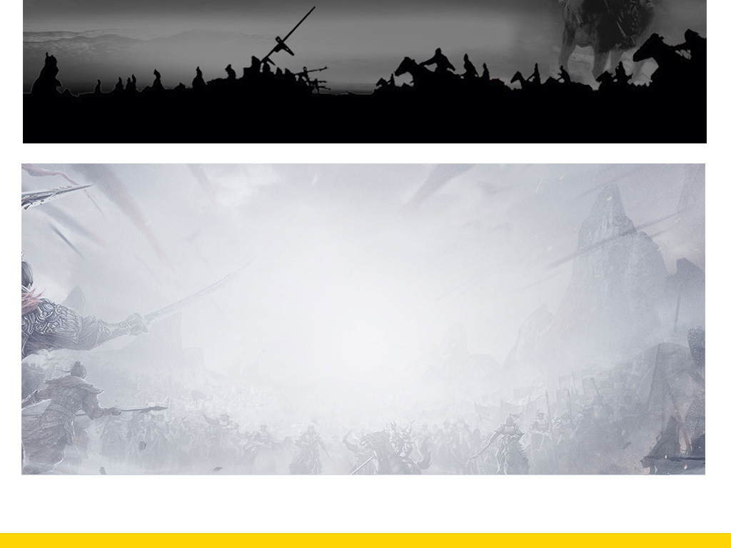 古代战争战场游戏电影人物画面海报banner背景