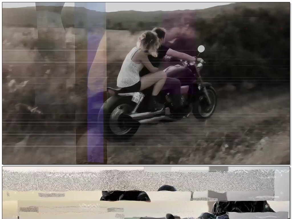 酷炫时髦失真故障效果转场过渡PR模板