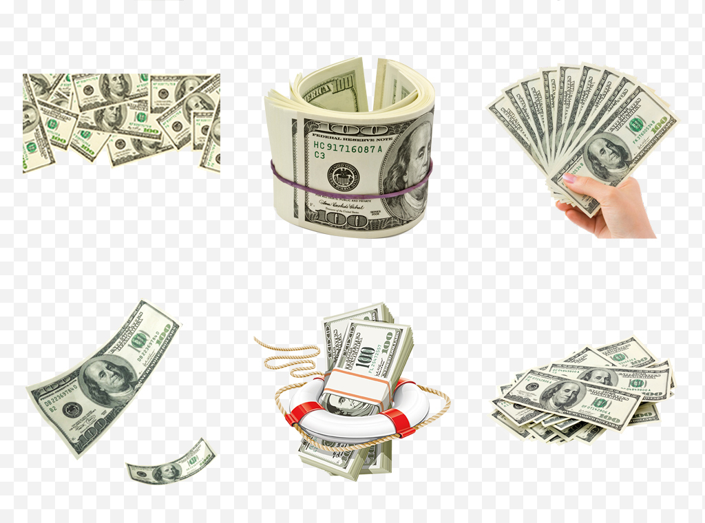 金融外汇美元美金钱币符号背景PNG素材