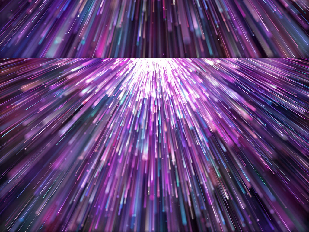 唯美彩色光线粒子紫色流星雨背景视频素材