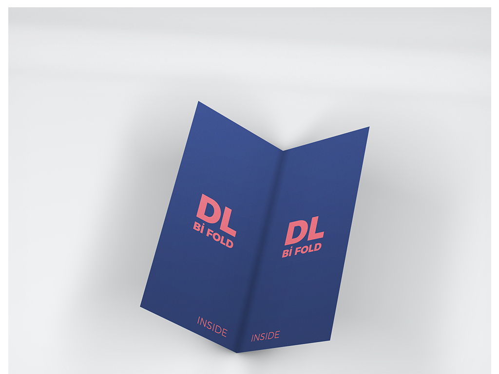 对折页两折页邀请函样机