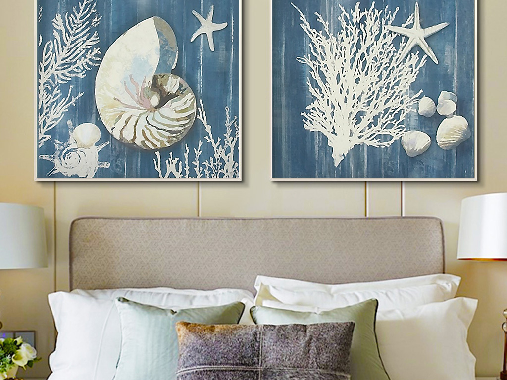 海洋海螺抽象装饰画