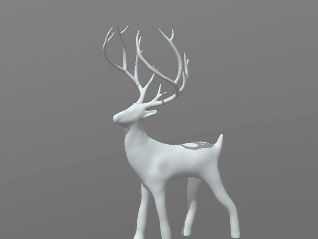 简单鹿3D模型