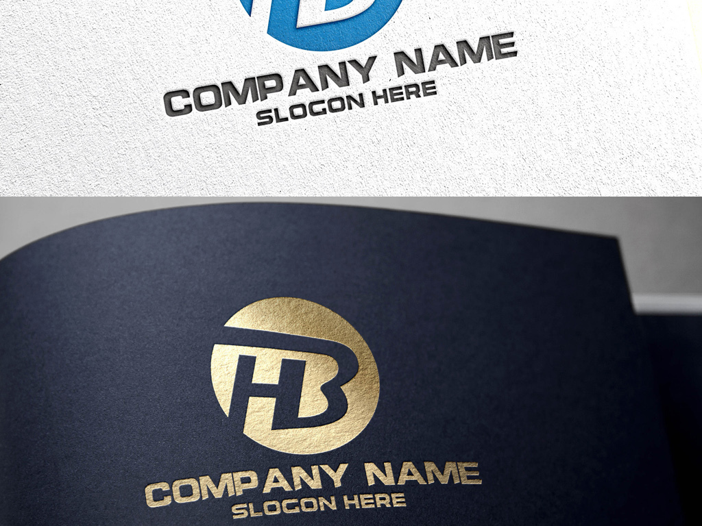 原创hb字母logo设计原创大气公司企业标志版权可商用