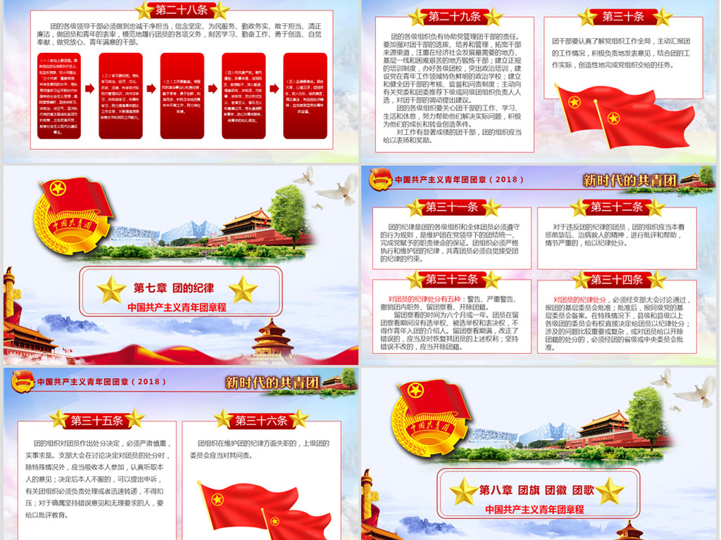 2018新团章完整内容学习团课PPT