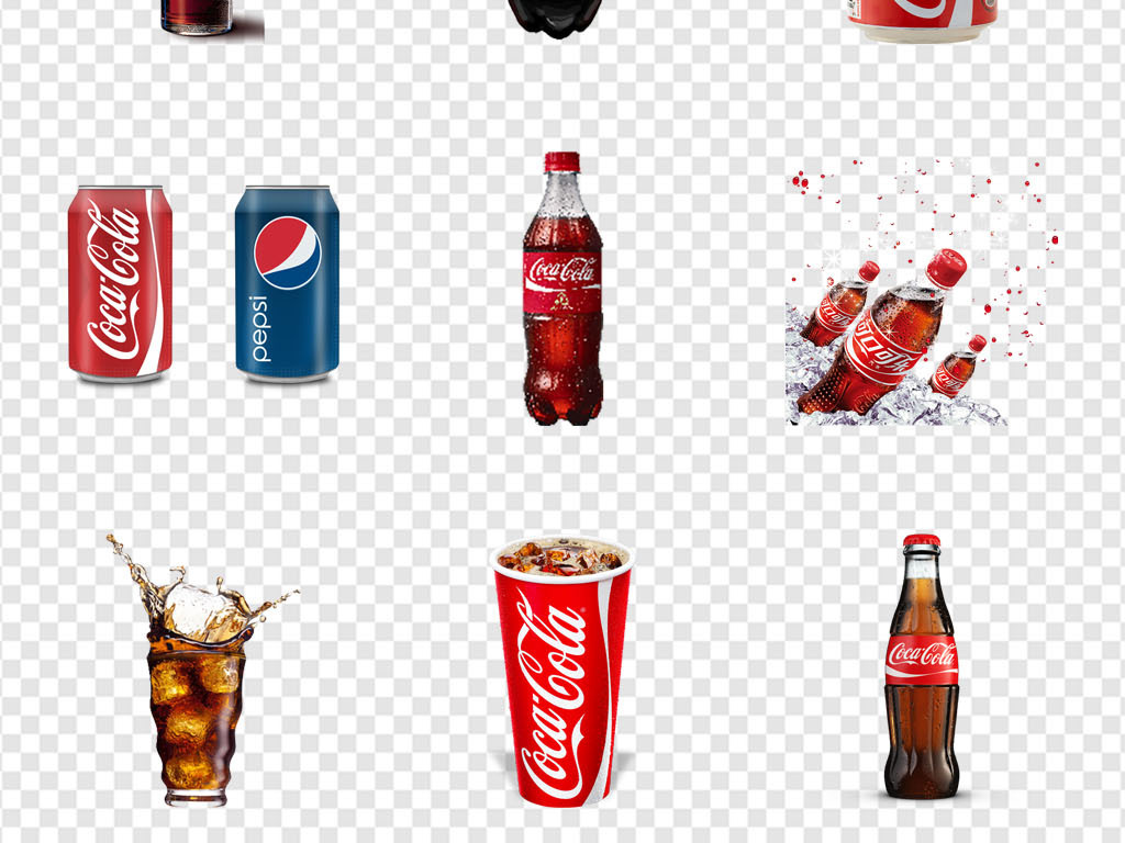 饮料酒水单汽水可口可乐饮料海报PNG素材
