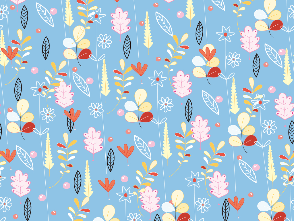 2018时尚流行抽象几何花卉手绘碎花小花服装家纺图案