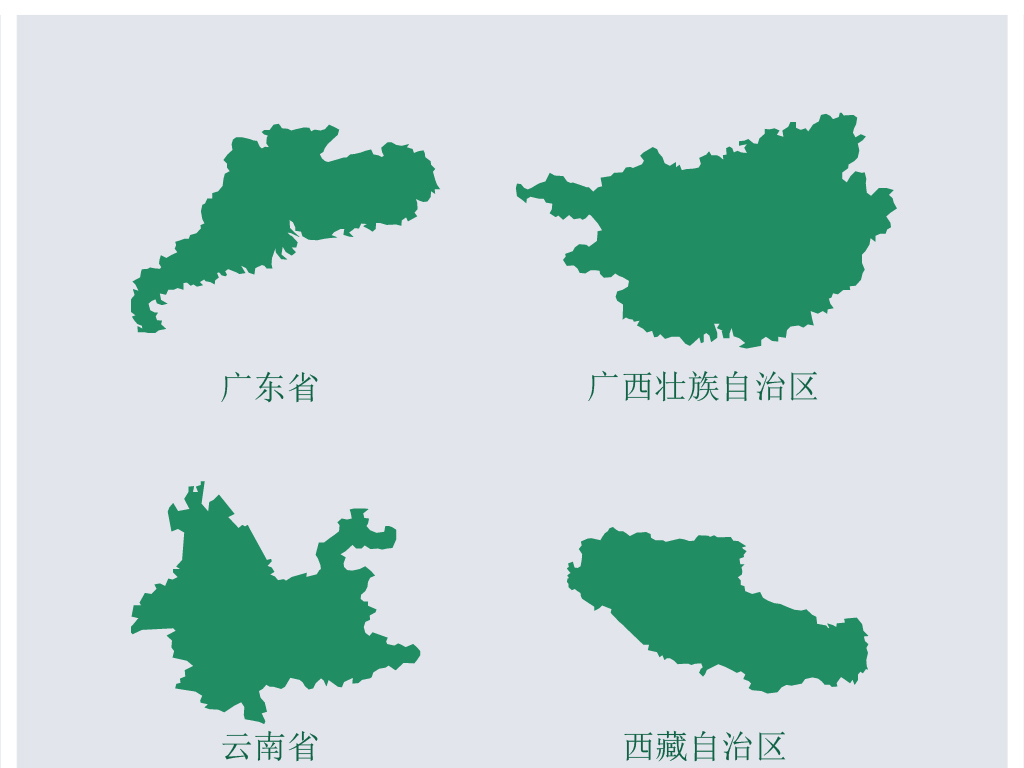 中国地图各省地图轮廓