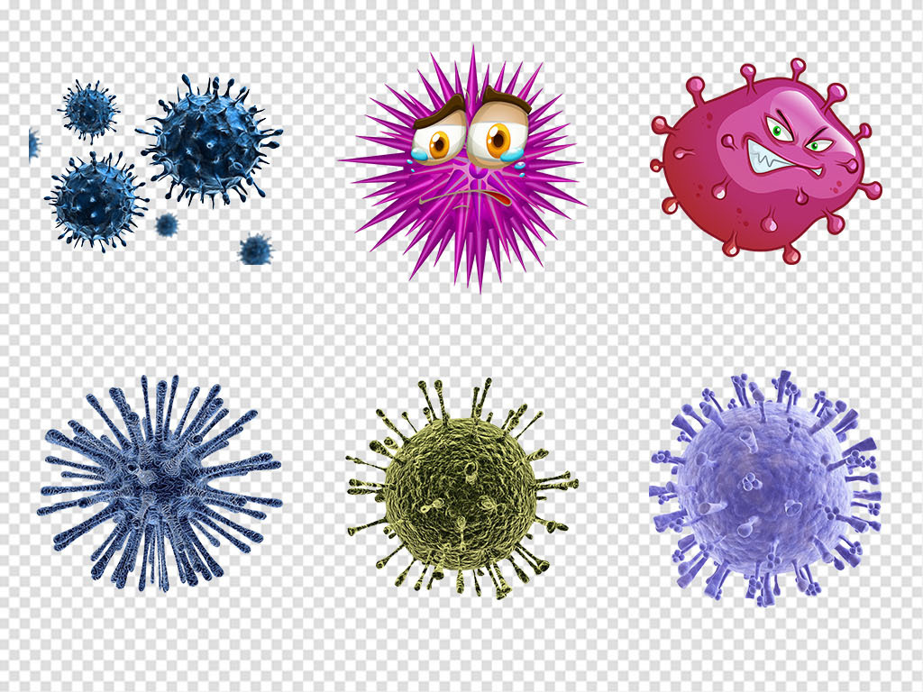 流行病毒癌症病毒感染细菌细胞png素材
