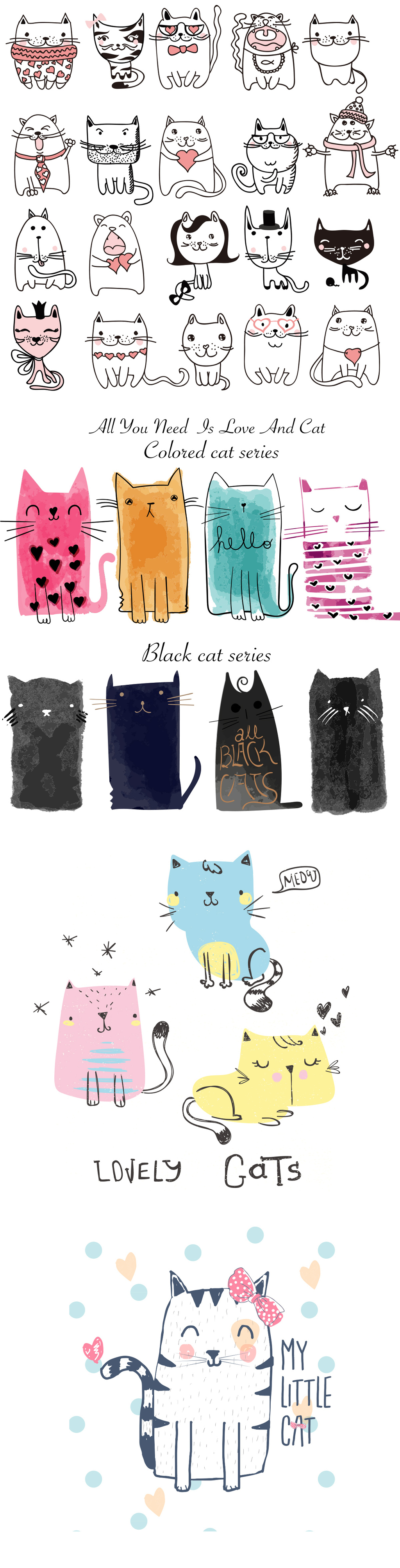 原创设计手绘插画线描水彩小猫猫咪矢量素材素材是用户QQAA90AA05在2017-09-14 18:40:39上传到我图网, 素材大小为13.98 MB, 素材的尺寸为1200px4699px,图片的编号是27144853, 颜色模式为CMYK, 授权方式为VIP用户下载,成为我图网VIP用户马上下载此图片。