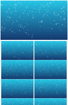 满屏大气泡蓝色高清LED大屏幕背景.图片设计