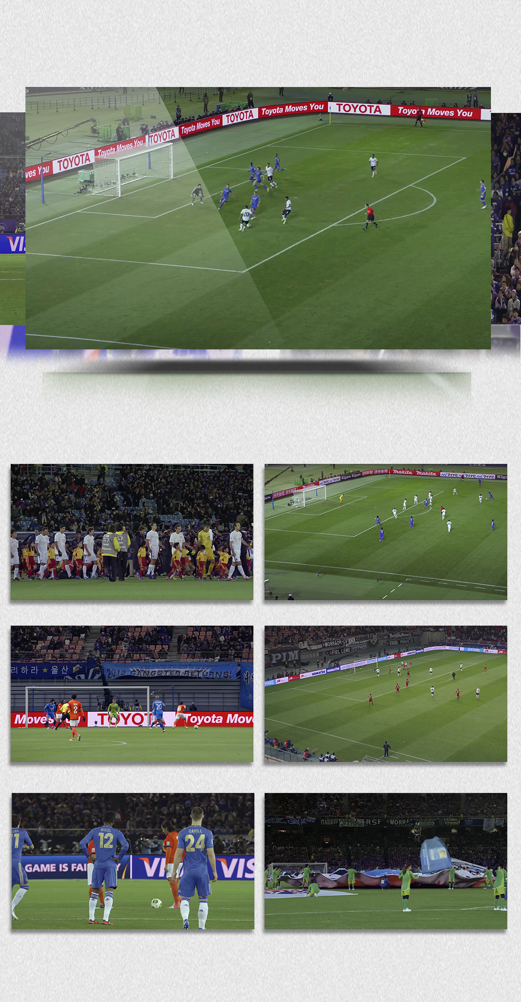 4K实拍世界杯足球比赛体育场视频素材