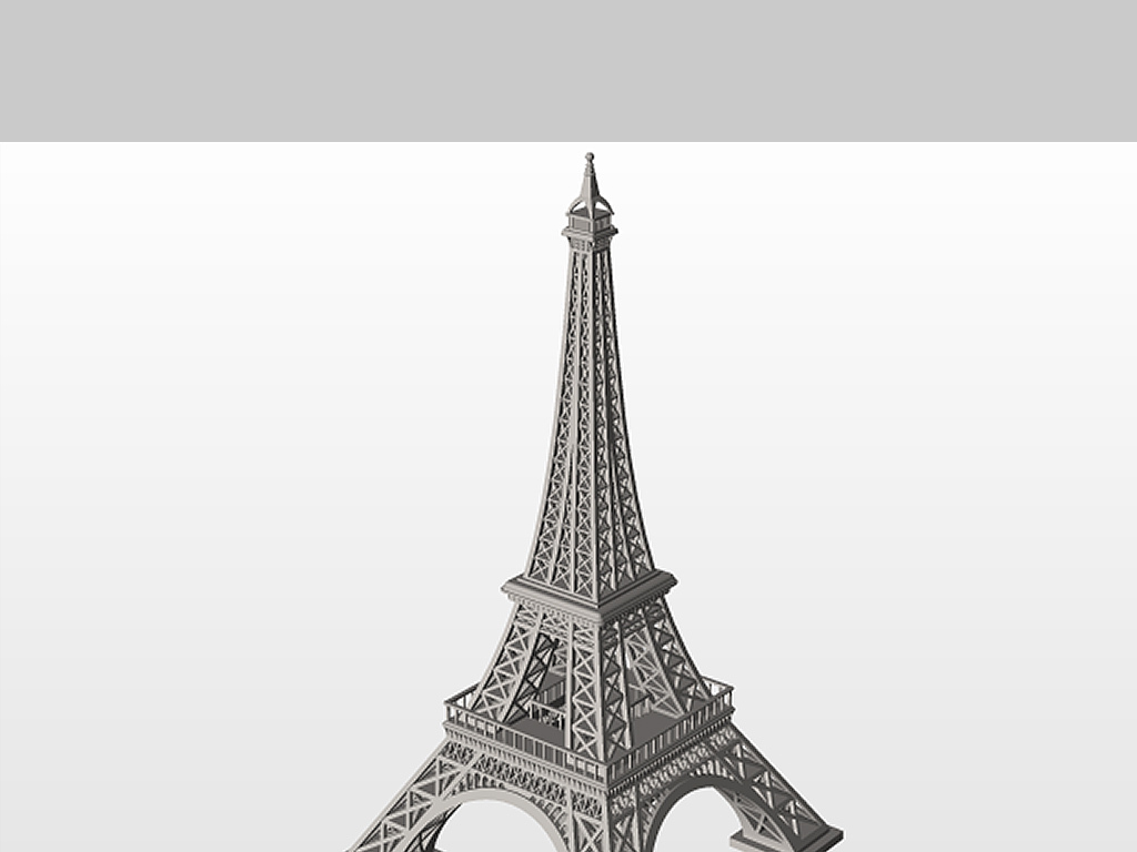艾菲尔铁塔3d模型