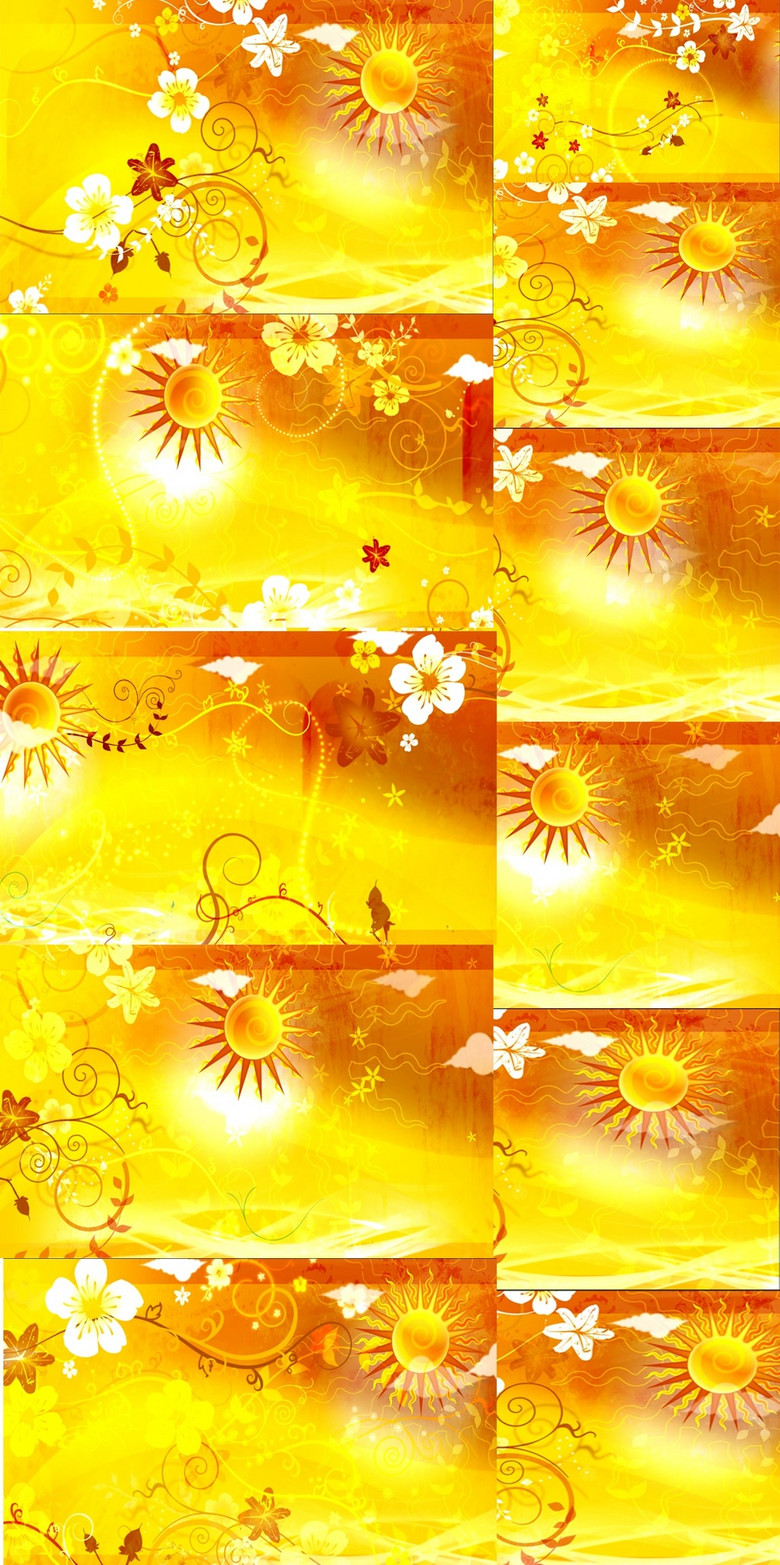 金色太阳花纹led动态视频