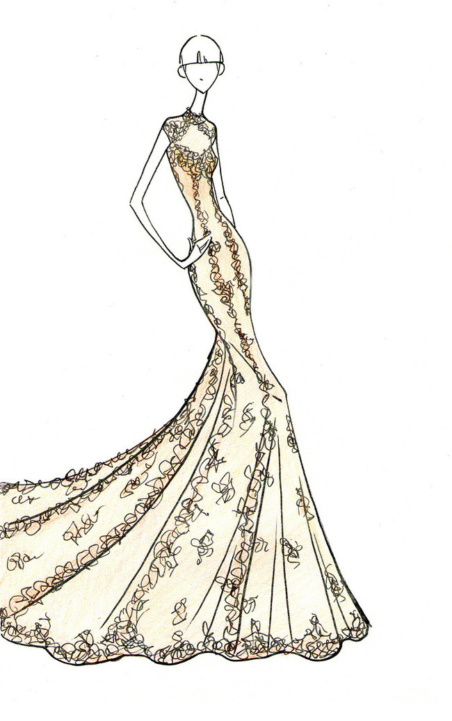 时尚潮流服装手绘稿图片设计素材_高清模板下载(0.