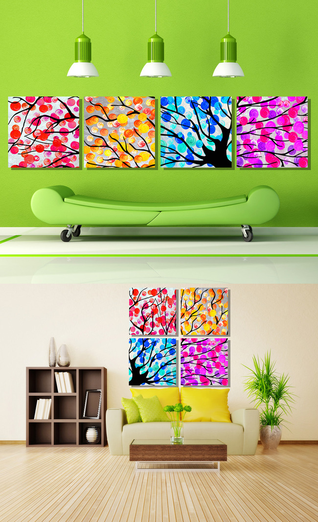 81mb)_森林风景装饰画大全-我图网