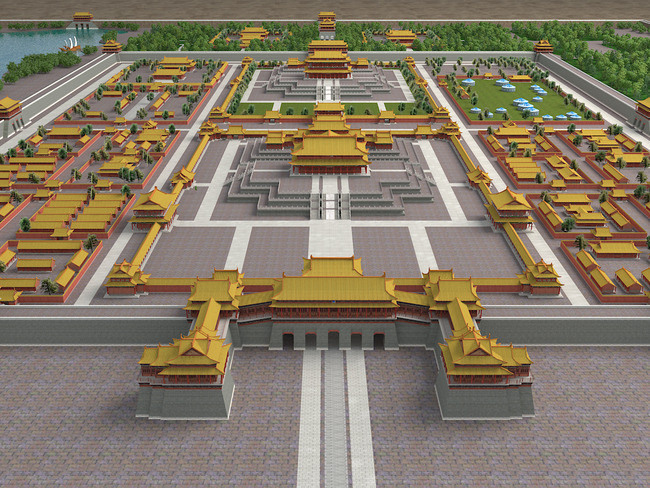 皇宫模型布局图片