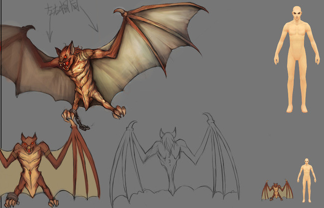 血蝙蝠游戏模型 动作