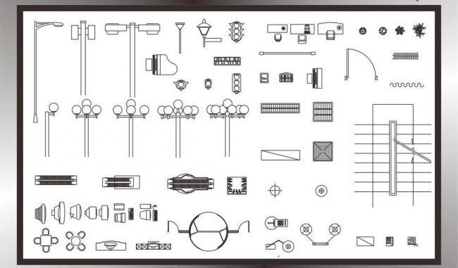 灯具cad平面图纸平面设计图下载(图片0.
