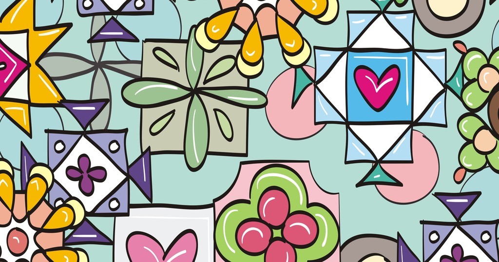 卡通图案设计花纹背景矢量图设计元素