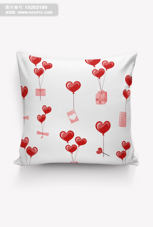 心形抱枕图案印花设计图片素材_高清ai模板下载(1.