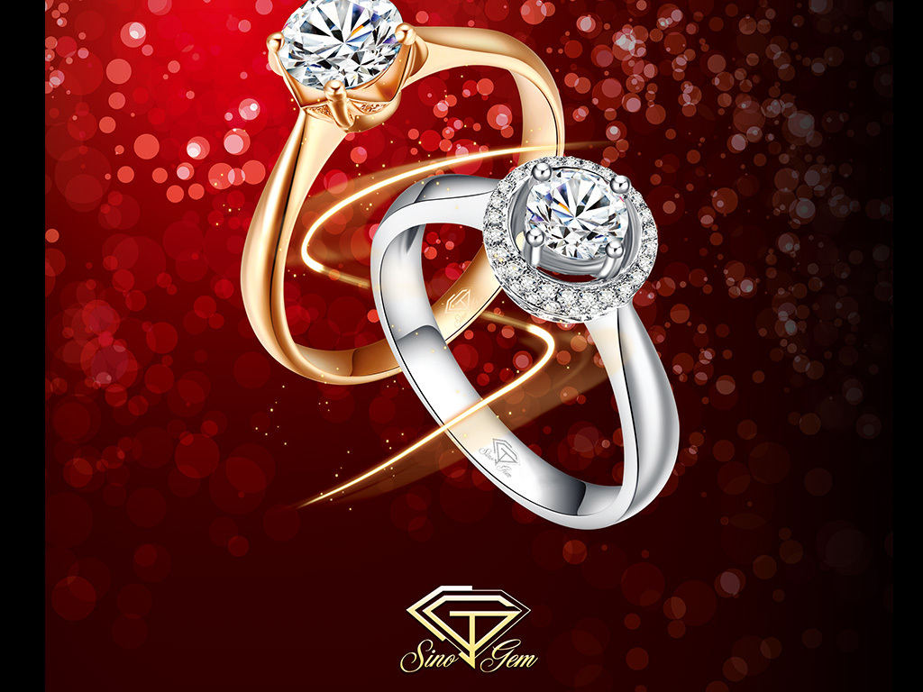 高档铂金镶钻戒指耳环海报(图片编号:15329649)_珠宝广告_我图网